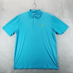 Masters Tech Golf Polo Mens XL Blue Short Sleeve Performance Golfing